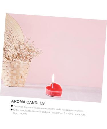 Valentine's Candles - 27 Pcs Heart Shaped Scented Tea Lights | Perfect for Weddings & Holidays | Romantic Candle Decor Boxed in Red - Buy Online on GoSupps.com