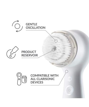Clarisonic Luxe Cashmere Facial Cleansing Brush Head Replacement - Hydrating Face Brush for Dry, Sensitive Skin - Buy Online on GoSupps.com