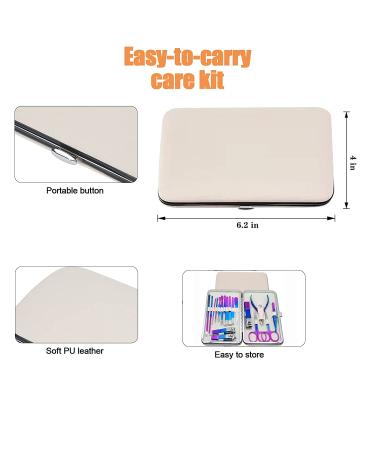 Tuecota 18-in-1 Stainless Steel Nail Clipper Set | Professional Manicure Pedicure Kit for Women & Men - Buy Online on GoSupps.com