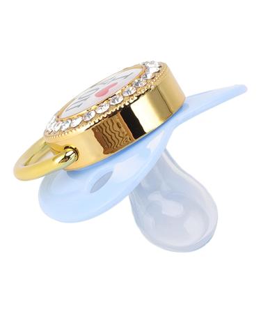 Non-Toxic Blue Baby Pacifier Set with Chain Clip | Perfect for Photo Shoots | International Shipping - Buy Online on GoSupps.com