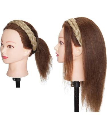 5 Strands Elegant Synthetic Hair Plaited Headband Elastic Hair Band Braid Headwear Hair Scrunchie Headband For Girls Women Accessories Highlighted - Ash Blonde - Buy Online on GoSupps.com