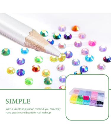 Lurrose Mini Stickers 1 Box Nail Drill Resin Drill 3d Mini Diamond Nail Art DIY Decor As Shown 2 - Buy Online on GoSupps.com