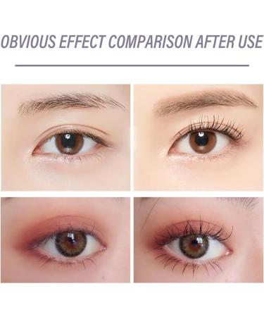  Hikaka Nour Iron Wand Mascara Metal Wand 3D Curling Waterproof Long Lasting No Clumping Flake Proof Head Extremely Thin Long Curly Head (Brown) - Buy Online on GoSupps.com