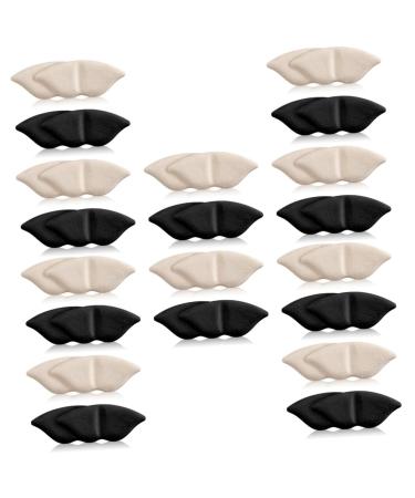 SOIMISS 20 Pairs High Heels Half Pad Shoes Inserts for Women Heel Shoe Grips Liner High Heel Cushion Supple Heel Grip Shoes Too Big Inserts Back Heel Cushion Pads Women's Foam Soft Lining Assorted Colorx5pcs 9.9X4.3CMx5pcs