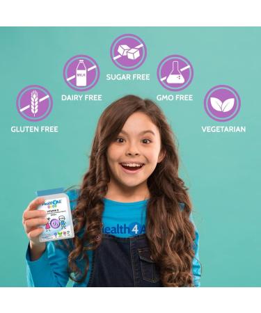 Health4All UK Kids Vitamin D3 600iu Chewable Tablets - Natural Orange Flavor, Sugar-Free - 90 Count - Buy Online on GoSupps.com