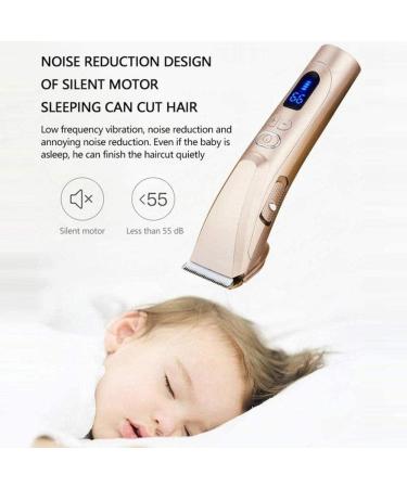 Professional Cordless Hair Clippers Kit - Rechargeable Hair Trimmer with LCD Display 4 Guide Combs | Perfect Grooming Set for Men Fathers & Boyfriends (Gold - Buy Online on GoSupps.com