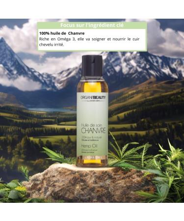 LAURA SIM'S - Hemp Hair Oil - Intense Hydration Strengthening and Hair Growth - Scalp Care Anti-Dandruff - 100% Natural Formula Rich in Omega 3 6 9-125ml - Buy Online on GoSupps.com
