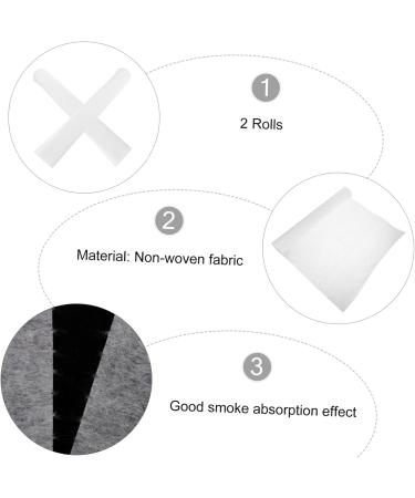 Ipetboom 2 Rolls Anti-Smoke Oil-Absorbing Paper Range Hood Filter Paper Strainer Cookwear Oven Hood Filter Paper Grease Filter Paper Filter Membrane White Oil Absorption Non-Woven Fabric - Buy Online on GoSupps.com
