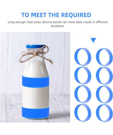 48 Pieces Silicone Straps & Sublimation Cup Holder Rings - Black & Blue - Perfect Accessories for Sublimation Cups - Buy Online on GoSupps.com