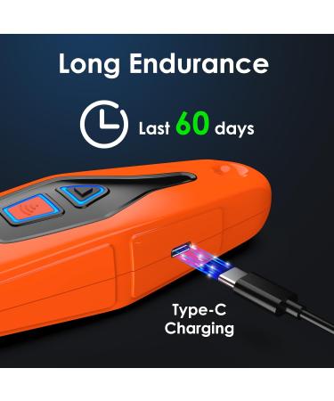 Dog Bark Deterrent Devices Ultrasonic Dog Barking Control Device Anti Bark Device for Dogs with LED Flashlight 33 FT Range Rechargeable Dog Bark Deterrent Orange - Buy Online on GoSupps.com