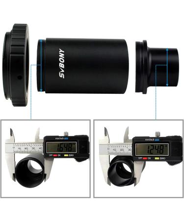 SVBONY T2 T Ring Adapter 1.25 inch Metal Telescope Accessory for Canon EOS Cameras - Photography Dedicated CA1 Sleeve - Buy Online on GoSupps.com