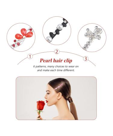 Embellished Bobby Pins Set | Rhinestone Pearl Hair Clips for Women & Girls (19 Pcs Random Patterns) - Stylish Hair Accessories - Buy Online on GoSupps.com