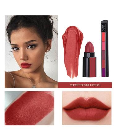 Cacacook 5-in-1 Matt Lipstick Set | Waterproof Long-Lasting Lip Gloss & Soft Butter Cream Texture | Perfect Makeup Gifts for Every Occasion - Buy Online on GoSupps.com