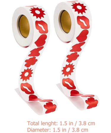Lot de 2 Rouleaux de 500 Autocollants de Bronzage Autocollants Corporels Rouges 38 CM pour Bains de Soleil Papier R sistant la D coloration Usage Corporel et D coration - Buy Online on GoSupps.com