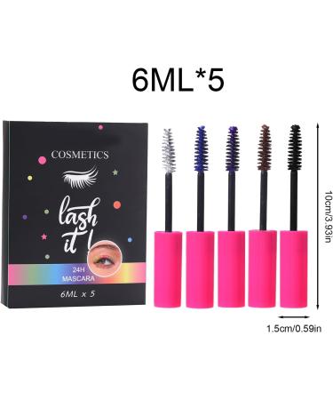  G n rique Tubing Mascara - 5 Pieces Water Resistant Volume Long Lasting Eye Makeup | Makeup Tubular Mascara | For Beauty Women Night Daily Wedding Stage Photography Swimming Sport - Buy Online on GoSupps.com