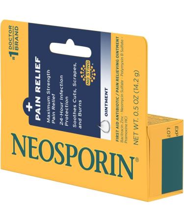 Neosporin Maximum-Strength Pain Relief Ointment - 24-Hour Infection Protection - Buy Online on GoSupps.com