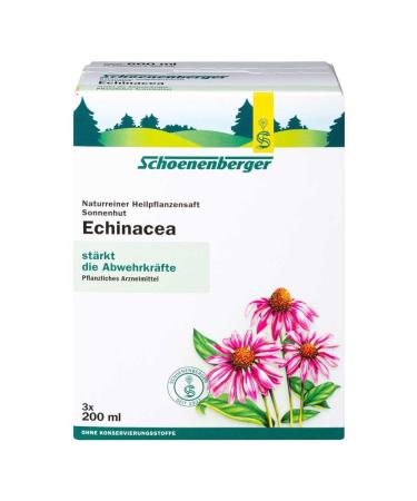 ECHINACEA JUICE Schoenenberger medicinal plant juices 3X200 ml
