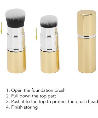 Qukaim Oil Control Roller Oil Absorbing Face Roller Double Head Retractable Portable Oil Control Roller for Facial Skin Care Golden Yellow - Buy Online on GoSupps.com