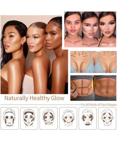 Reddhoon 2 in 1 Contour Stick Double-end Highlighter & Bronzer Stick Face Luminizers & Shade Cream Contour Long-lasting Waterproof 3D Face Professional Makeup Cream Highlight Contour Stick Cruelty Free (02) - Buy Online on GoSupps.com