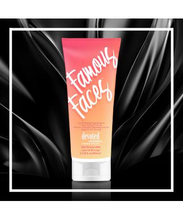 Devoted Creations Famous Faces Facial Tanning Lotion 3.4 Fl. Oz. - Hypoallergenic Skin Perfecting Formula - Buy Online on GoSupps.com