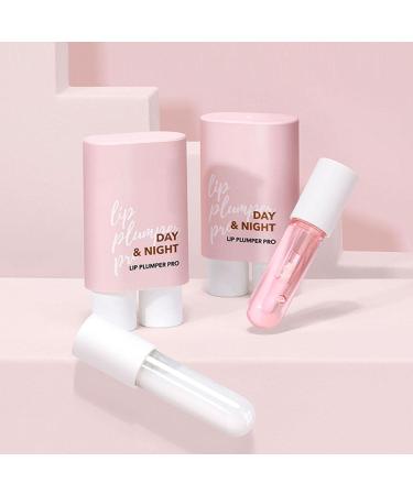 Gruwkue Lip Plumper Gloss | Portable Lip Gloss Set for Women | Natural Lip Balm for Full Lips & Fine Line Reduction | Daily & Night Care | 4ml - Buy Online on GoSupps.com