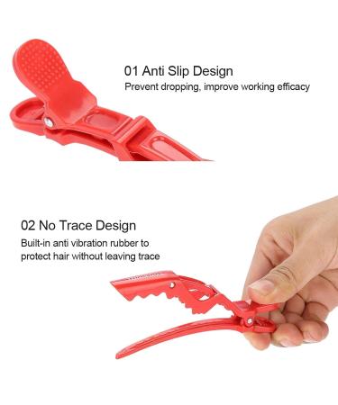 Buy 6 Pieces Crocodile Hair Clips - Anti-Slip Hairdresser Cutting Clamps for Salon Styling (Red Yellow Black) | Premium Hair Sectioning Tools - Buy Online on GoSupps.com