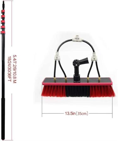 Window Cleaning Pole Extendable Cleaner Conservatory Roof Cleaning Tools Water Fed Telescopic Brush For Photovoltaic Panel Cleaningtrucks Windows (Color : 20ft/6m) (20ft/6m) - Buy Online on GoSupps.com