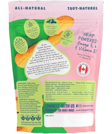 Hemp 4 Tails Hemp-Infused Dog Treats - Peanut Butter - Buy Online on GoSupps.com