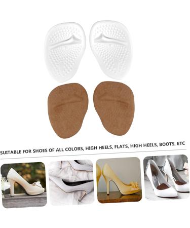 NOLITOY Silicone Forefoot Pad & Heel Arch Support 4 Pairs Anti-Slip Metatarsal Gel Insoles for Women - Buy Online on GoSupps.com