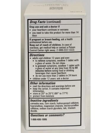 Camber Consumer Care Famotidine 10mg Tablets - 100 Count | Acid Relief Medicine - Buy Online on GoSupps.com