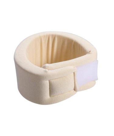 Supvox Adjustable Sponge Neck Collar - Pain Relief & Support Bandage (Beige) | International Shipping - Buy Online on GoSupps.com