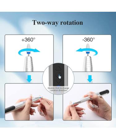 TOUCHBeauty Electric Nail File Cordless Nail Drill - Professional Rechargeable Machine for Acrylic Nails, Gel Nails, and Callus Removal | TB-2236 - Buy Online on GoSupps.com