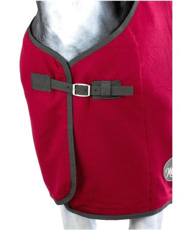Marengos Sweat Rug - Breathable Fleece Transport Blanket for Horses with Removable Cross Strap - Pomegranate 115cm - Buy Online on GoSupps.com