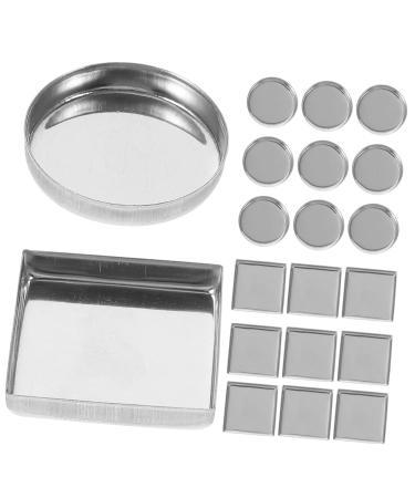 90 Pcs Aluminum Empty Blusher & Eyeshadow Palette Pans - Square Metal Makeup Container | 2.5x2.5cm - Buy Online on GoSupps.com