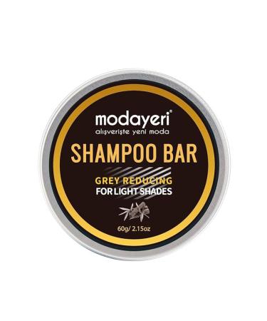 Grey Reducing Hair Bar Shampoo - Compressed Bar Soap Shampoo that Darkens Gray Hair, Special Treatment with Bamboo Charcoal to Help Restore Gray and White Hair To Its Natural Color, 2.15 Oz