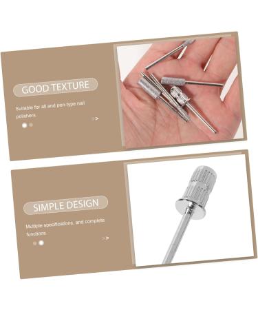 POPETPOP 1 Set nail polisher electric nail drill nail replacement bits manicure sanding bands nail polishing head cuticle drill bit Stainless Steel. Silicone. Quartz. Ceramics alloy 7.1x5.7cm Picture 2 - Buy Online on GoSupps.com