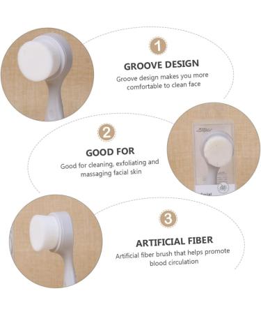 Manual Face Brush - Deep Cleansing Facial Brush & Scrubber for Radiant Skin | Pore Cleanser & Skincare Tool with Holder - Buy Online on GoSupps.com