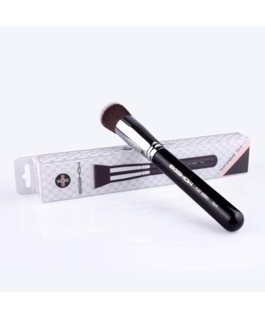 Exam Show Foundation Makeup Brush - Flat Tip Kabuki Brush for Mineral Powder Liquid & Cream Primers Concealer Blend - Soft Facial Brush (F614) - Buy Online on GoSupps.com