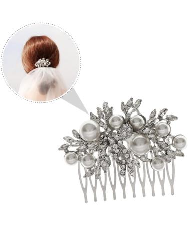 MUSISALY 1pc Hair Comb Hair for Women Bridal Comb Pearl Hair Pins Wedding Hairpin Wedding Hair Accessories Hairpin Comb Wedding Headpiece Pearl Hairpins Bridal Headdress - Buy Online on GoSupps.com