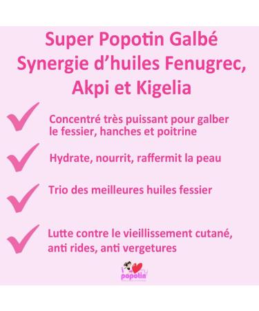 FENUGREC-AKPI-KIGELIA Synergy Oil for Buttocks-Hip-Breast Fat 100 ml 100 ml I Love My Popotin - Buy Online on GoSupps.com