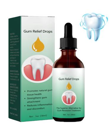 HOUXIANDOU Dentizen Gum Regrowth Drops 30ml Gum Regrowth Drops Rejuvenate Your Gums With Ease Natural For Oral Care Chewing Gum For Gum Health 1 Bottle