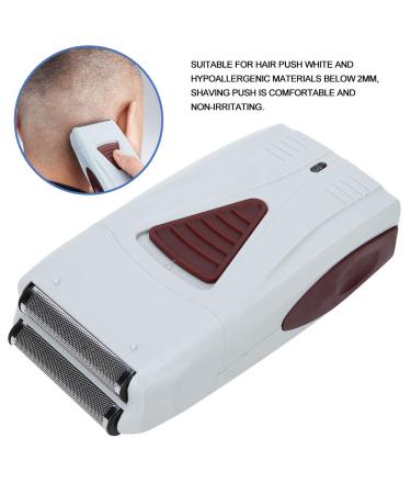 USB Rechargeable Electric Shaver & Beard Trimmer - White | International Shipping Available - Buy Online on GoSupps.com