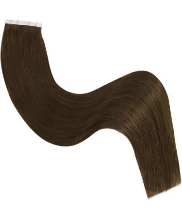 Ugeat Tape in Hair Extensions 24 Inch Tape Extensions Human Hair Extensions Tape Dark Brown Tape in Human Hair Extensions #4 50 Grams Hair Extensions Tape in Human Hair - Buy Online on GoSupps.com