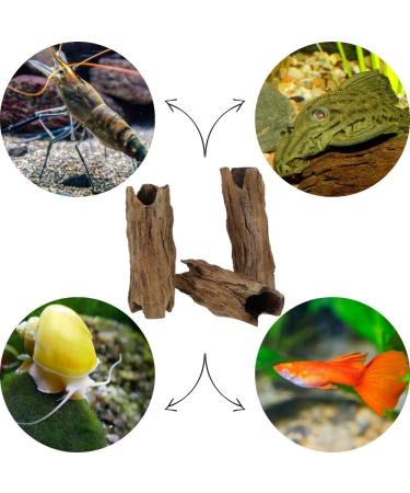 Buy Garpet Aquarium Decoration Cave Tube - Natural Wood Root Aquarium Decor - Buy Online on GoSupps.com
