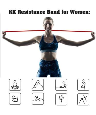 KK Resistance Bands - Red 15-35 lbs - Pull Up & Stretch Bands for Home Gym, Yoga & Physical Therapy - Buy Online on GoSupps.com