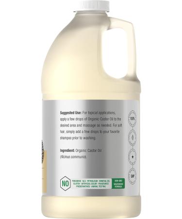 Organic Castor Oil 64 fl oz | Vegetarian Non-GMO by Horbaach - Buy Online on GoSupps.com