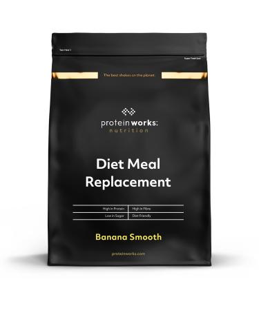 Protein Works Diet Meal Replacement |250 calories drinking meal |Diet drinking meal |Meal to lose weight |14 Servings |Banana Smooth |1kg Banana Smooth 1 kg (1 Pack) - Buy Online on GoSupps.com