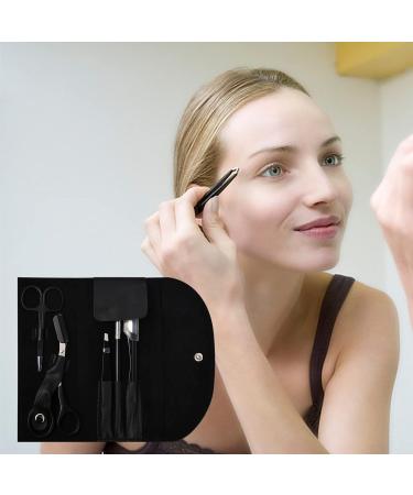 Doryum Eyebrow Tweezers Set for Professionals 6 Pcs Eyebrow Grooming Set Eyebrow Shaping Kit Stainless Steel Tweezers Eyebrow Scissors Trimming Tool for Women Ingrown Hair Facial Hair - Buy Online on GoSupps.com
