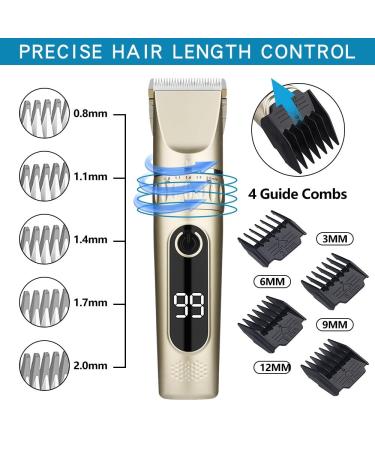 Professional Cordless Electric Hair Clippers for Men - Black | Best Hair Clippers for Home & Barber Use - Fast Worldwide Shipping - Buy Online on GoSupps.com