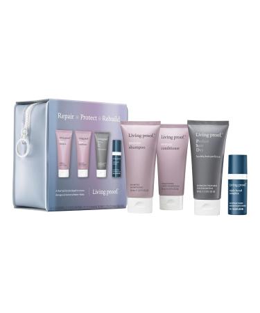 Buy Living Proof Repair + Protect + Rebuild Kit - Travel Size Shampoo & Conditioner | Healthy Hair Perfector & Triple Bond Complex - $73 Value - Buy Online on GoSupps.com